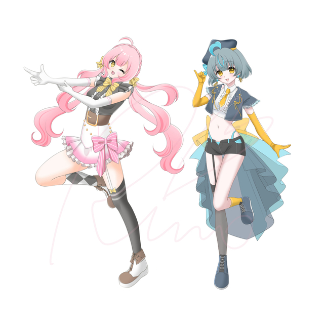 Vtuberさん向けのキービジュアル立ち絵制作します！