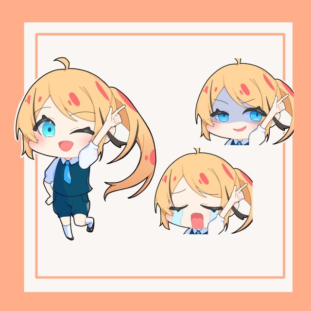 かわいい２頭身デフォルメキャラ描きます！