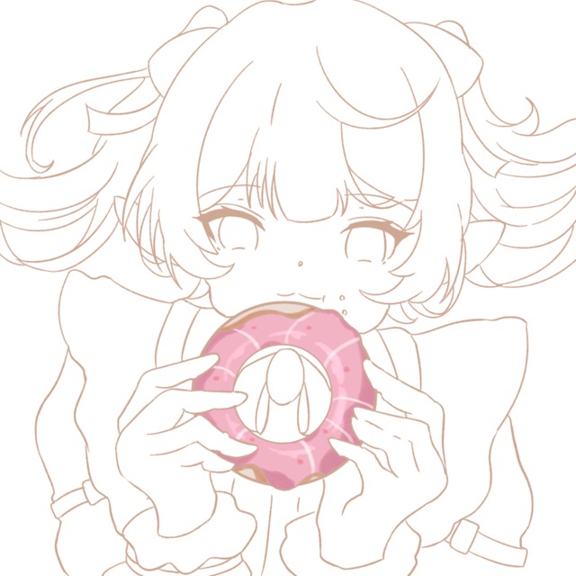 アイコン　線画 or 完成作品