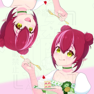 ややブラシ塗りバストアップ