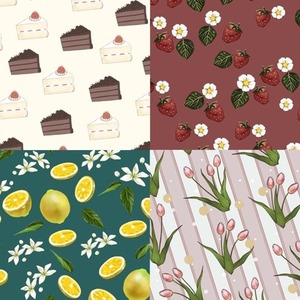 柄.模様.レース等/素材描きます