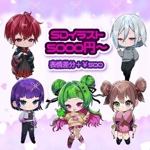 SDキャライラストの制作