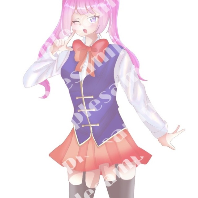 【立ち絵】夢絵 イラスト 1枚絵ྀི