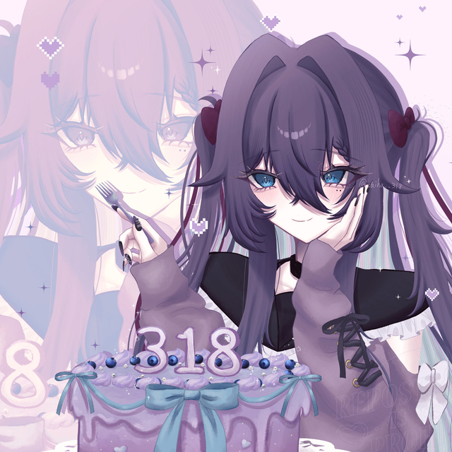 かわいい女の子のイラストを描きます！