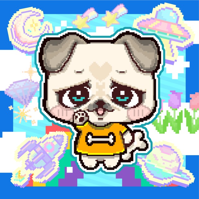 【最短即日〜】世界にたった1つだけ！うちの子ピクセルアートアイコン