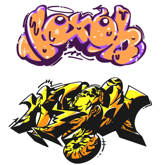 ポップで個性的なロゴを作ります！