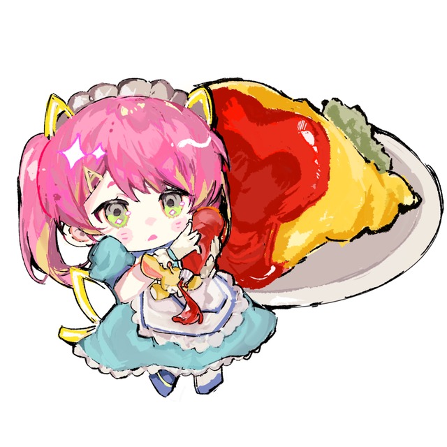 厚塗りミニキャラアイコン