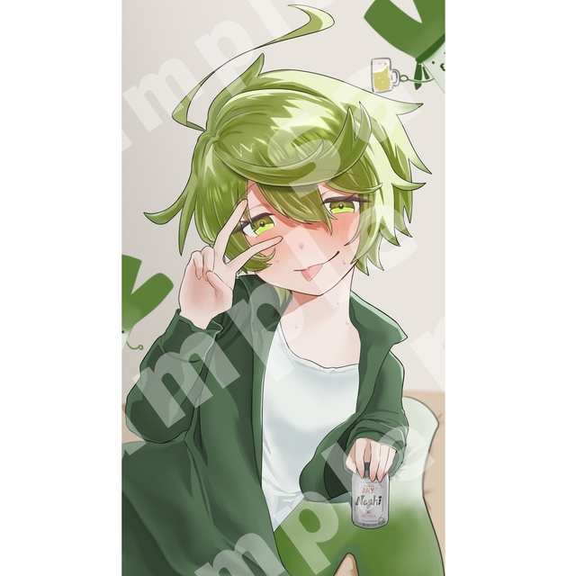1枚絵（簡単な背景可）