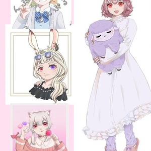 配信アプリでも使用可能な立ち絵を制作します