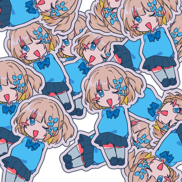 ステッカー風のイラストをお描きします！