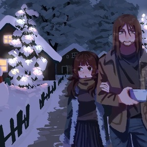 背景ありイラスト制作