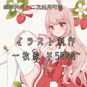 商用利用◎やわらかな雰囲気のアニメ風キャラクター描きます