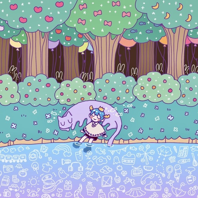 つめつめイラスト