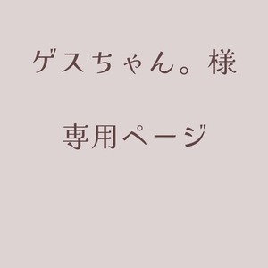 ゲスちゃん。様専用ページ