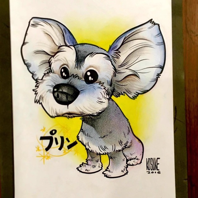 ペット似顔絵  イラスト  イラスト オーダーメイドペット画 うちの子イラスト