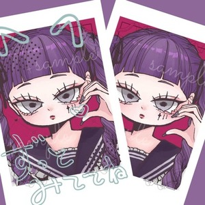 チェキ風イラスト