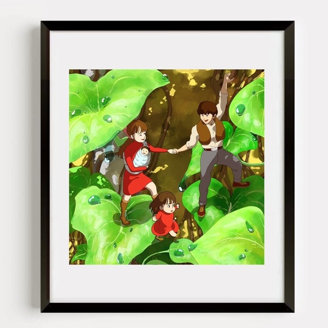 ジブリ風似顔絵　ウェルカムボード　プレゼント