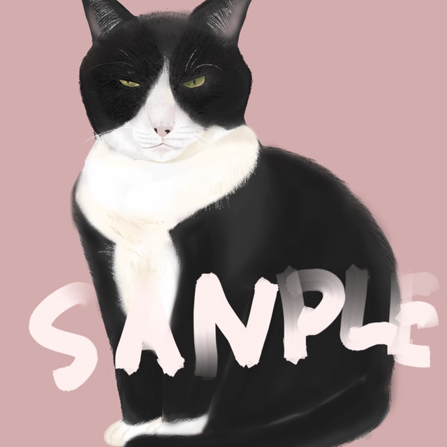 ペットの似顔絵描きます