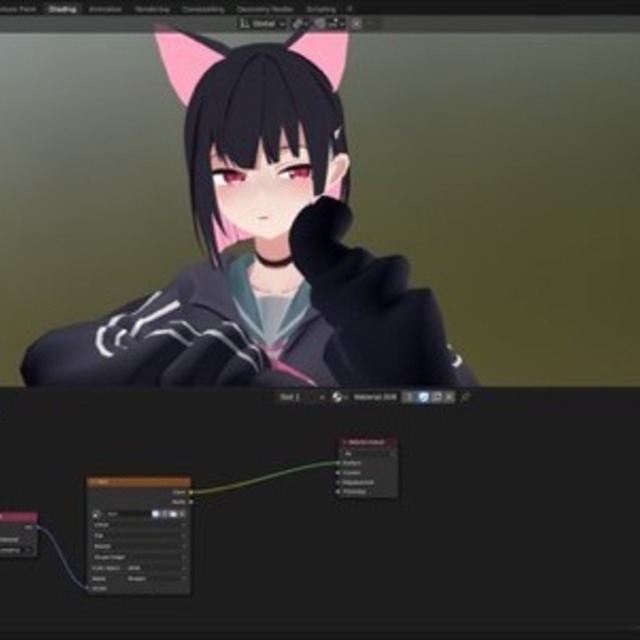【blender】3Dモデル修正します