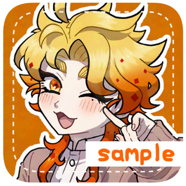 正方形イラストをお描きします。