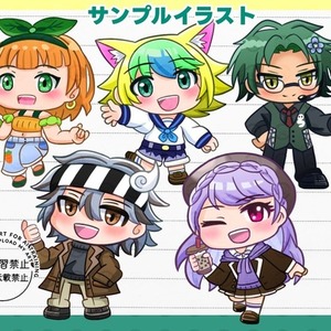 かわいい・ポップなミニキャライラスト制作します