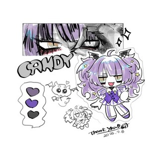 ポップな一枚絵（SD＋目元＋色）