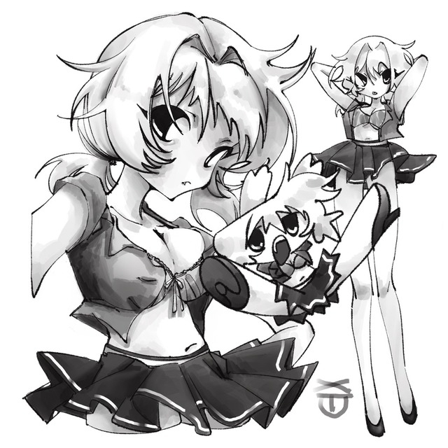 モノクロキャライラストお描きします