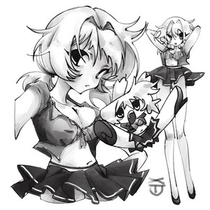 モノクロキャライラストお描きします