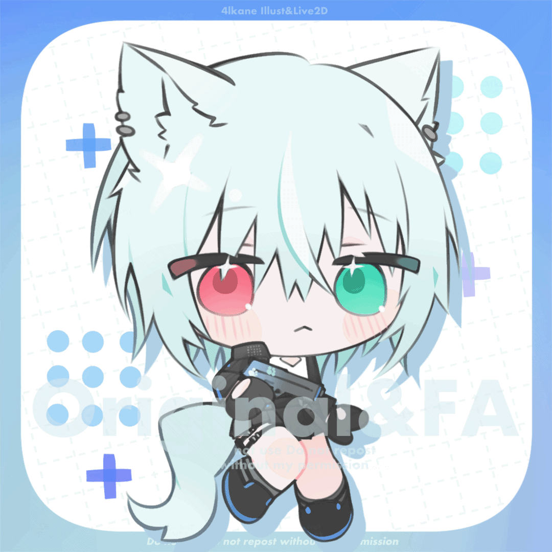 【簡易Live2Dモデルにも！】動くデフォルメイラスト