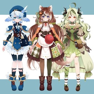 Live2Dパーツ分けイラスト制作