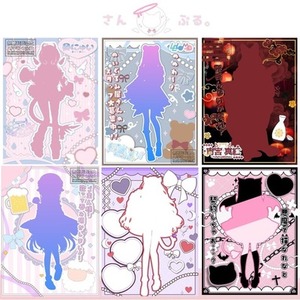 立ち絵公開画像をデザインします♪　宣伝画像にも◎
