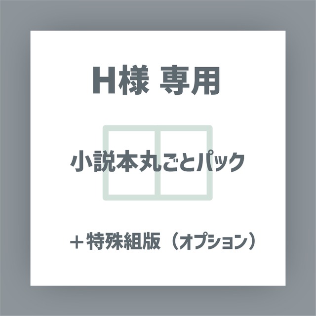 H様専用【小説本丸ごとパック＋特殊組版】
