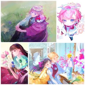 絵画風＋イラスト風のタッチで描きます【全般】