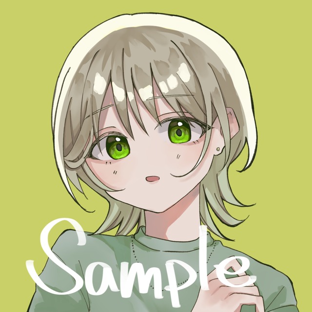 SNSアイコン　女の子のイラスト