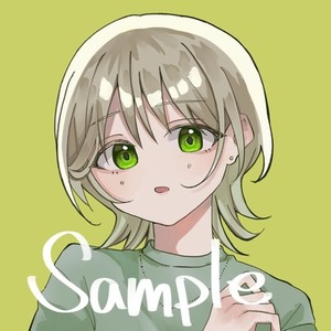 SNSアイコン　女の子のイラスト