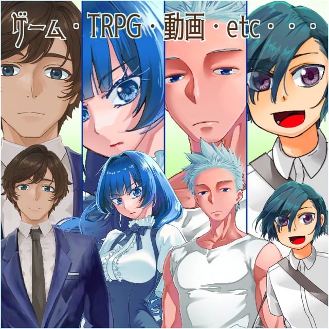 TRPG&middot;ゲーム向けのキャラクター立ち絵