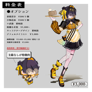 【8月限定価格】簡易立ち絵制作