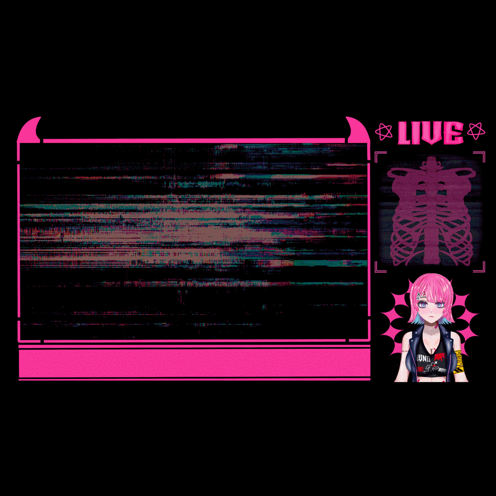 【配信画面】配信用オーバーレイ【Animated Background】