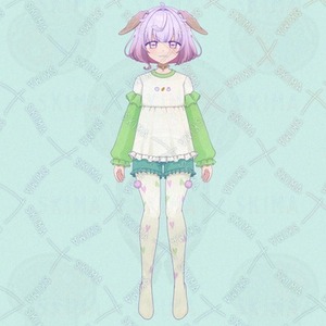 Live2D用キャラクターイラスト