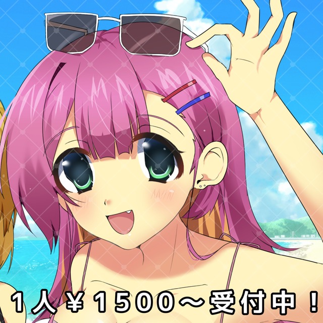 萌え絵風のかわいい女の子描きます！