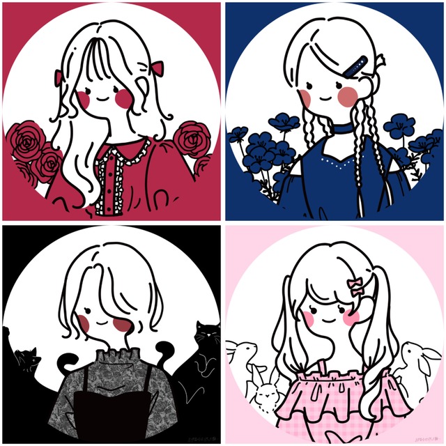 シンプルで可愛いイラスト