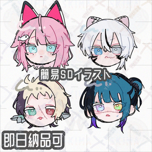 顔だけ SDキャラ 簡易