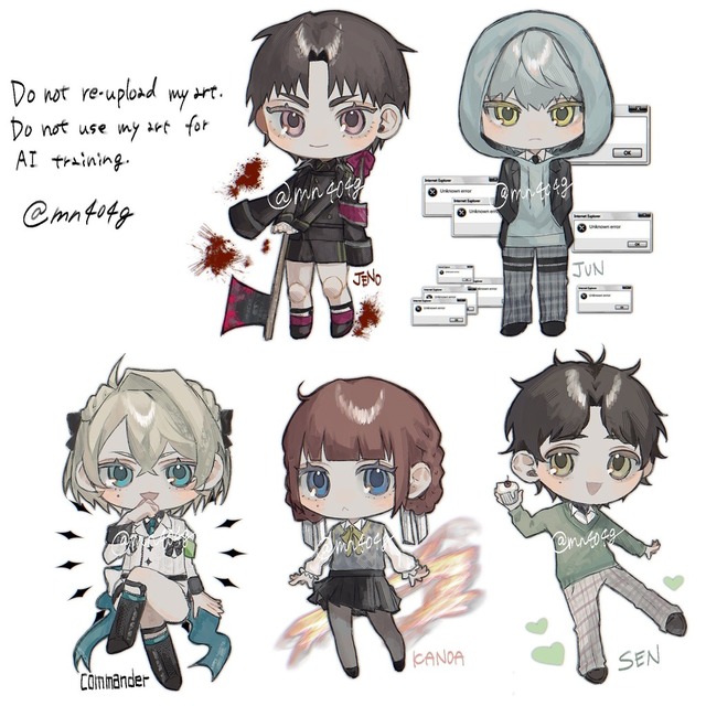 SDキャラのイラスト作製