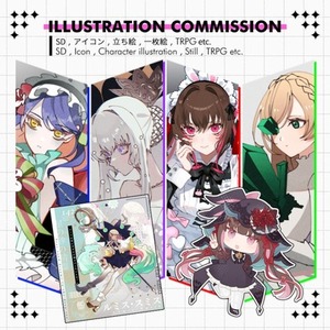 商用◎イラスト制作｜立ち絵・アイコン・ミニキャラなど