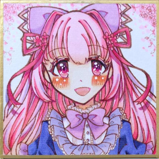 ✴︎ ちまき ✴︎ イラスト　手描き　アナログ　色紙 手描きイラスト アナログ 色紙 - メルカリ