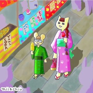 絵本のような一枚絵描きます✨