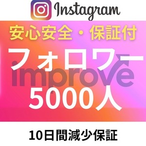 【初出品割引中！】 Instagramフォロワー5000人増やします