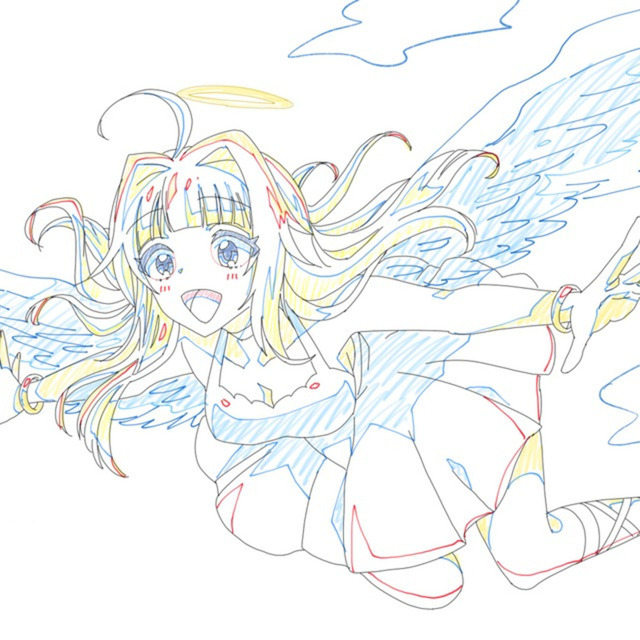 アニメ原画風イラスト夢絵、カップル