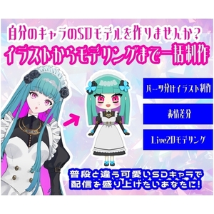 VTuberのミニキャラモデル制作いたします
