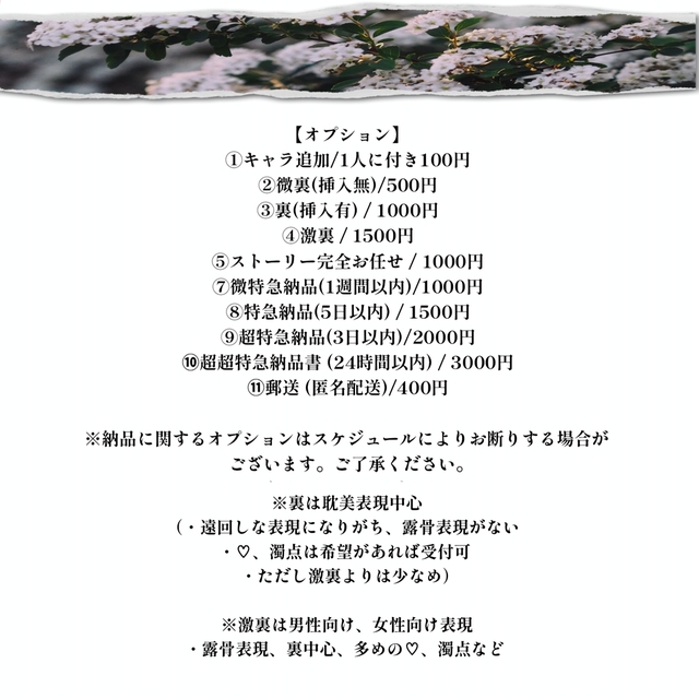 新規様限定〰 夢小説オーダー | SKIMA（スキマ）